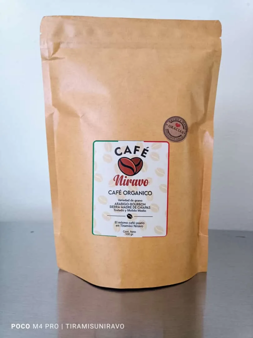 Café Niravo Orgánico Natural Bolsa 500 gr