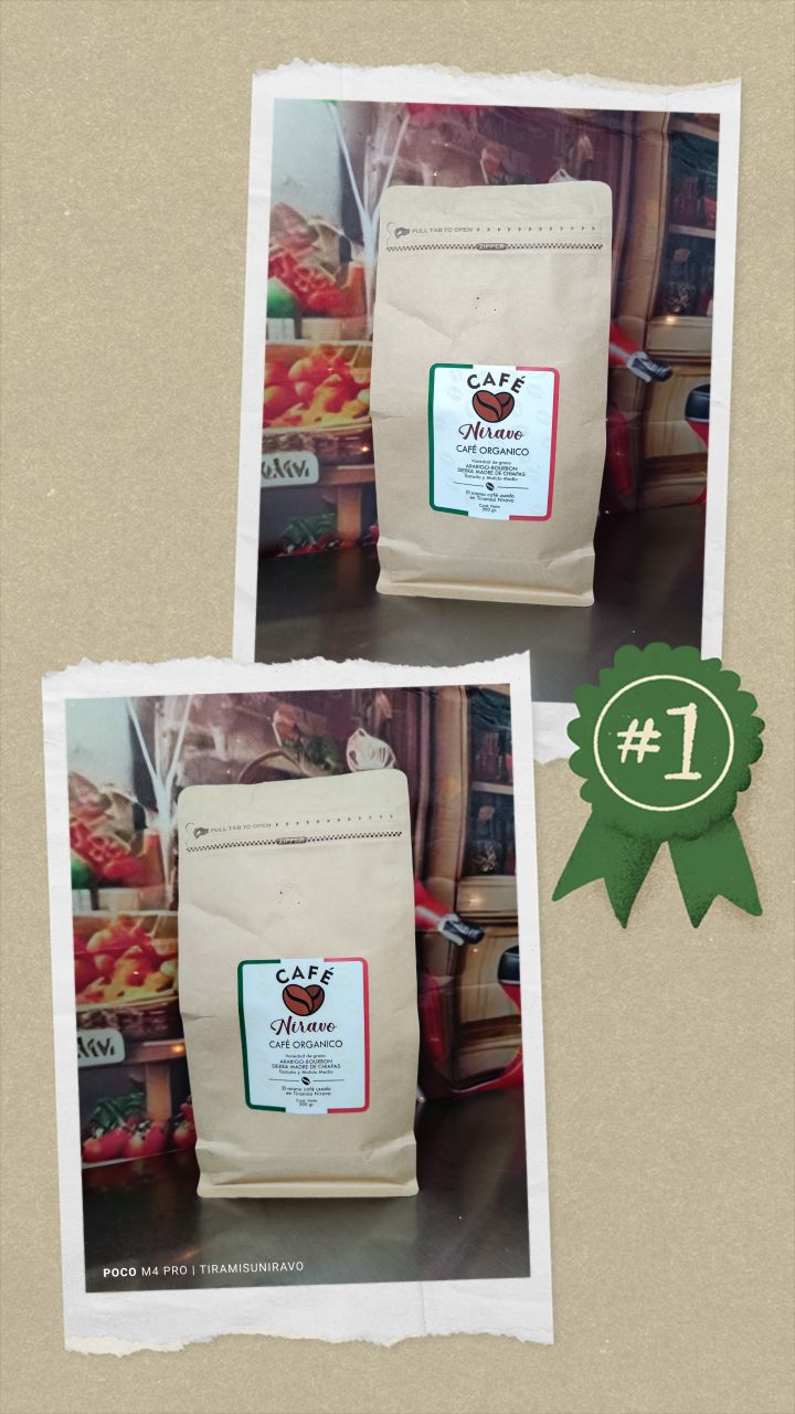 Menú Precios Tiramisú Café Chocolate 75 Café Niravo Orgánico Natural 1 Kg (con descuento)