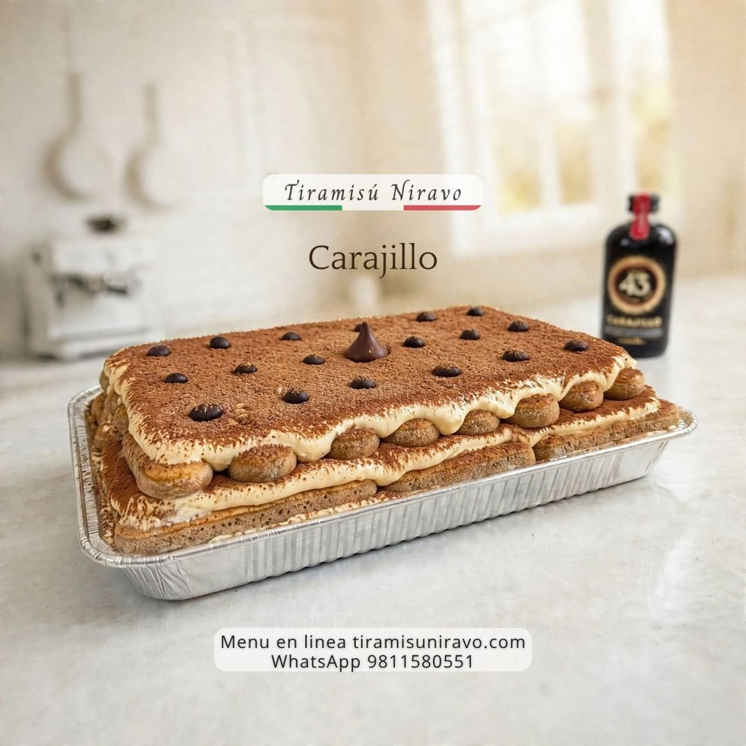 Tiramisú G12 3 Capas para 12 personas en Charola 2 Tiramisú G12 3 Capas para 12 personas en Charola - Imagen 2