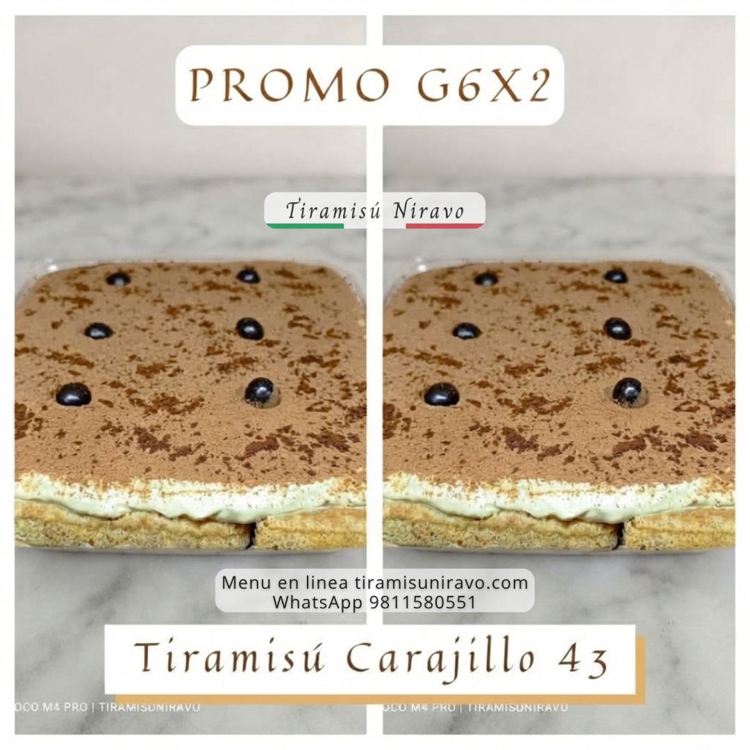 Tiramisú Promo 2 Charolas G6 3 Tiramisú Promo 2 Charolas G6 - Imagen 3