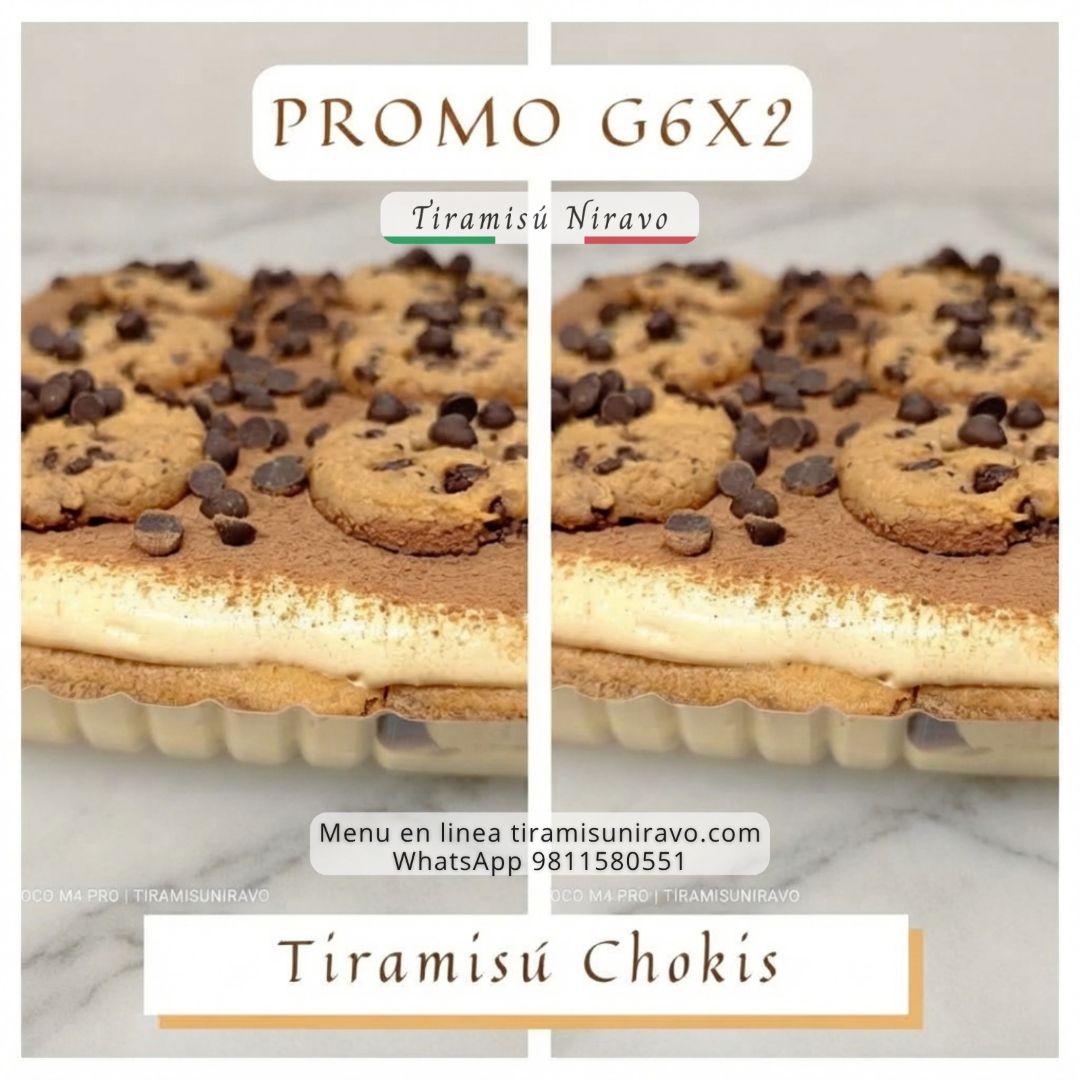 Tiramisú Promo 2 Charolas G6 4 Tiramisú Promo 2 Charolas G6 - Imagen 4
