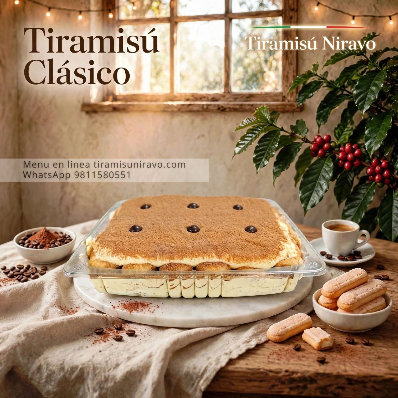 Tiramisú G6 para 6 personas en Bisagra 1 Tiramisú G6 para 6 personas en Bisagra