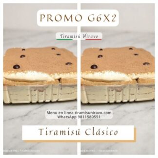 Tiramisú Promo 2 Charolas G6