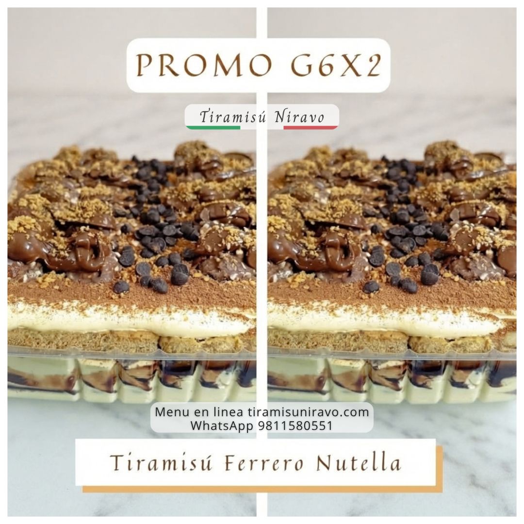 Tiramisú Promo 2 Charolas G6 9 Tiramisú Promo 2 Charolas G6 - Imagen 9