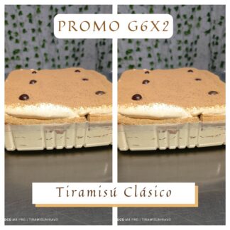 Tiramisú Promo 2 Charolas G6