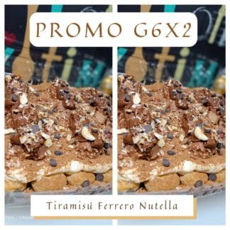 Tiramisú Promo 2 Charolas G6 Ferrero Rocher c/s Nutella