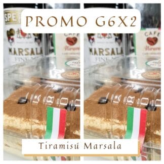 Tiramisú Promo 2 Charolas G6 Marsala