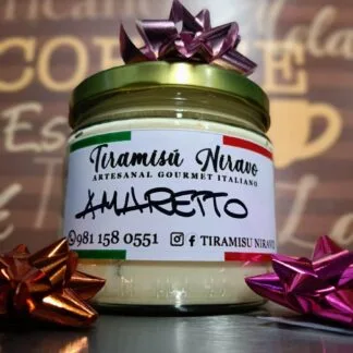 Tiramisú Gourmet Amaretto Almendras en Frasco de Vidrio