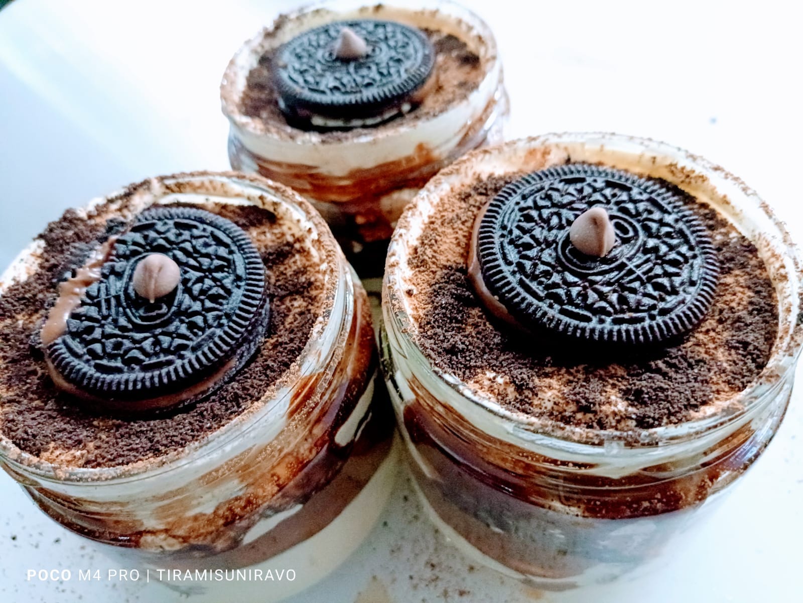 Tiramisú Gourmet Oreo c/s Nutella en Frasco de Vidrio 2 Tiramisú Gourmet Oreo c/s Nutella en Frasco de Vidrio - Imagen 2