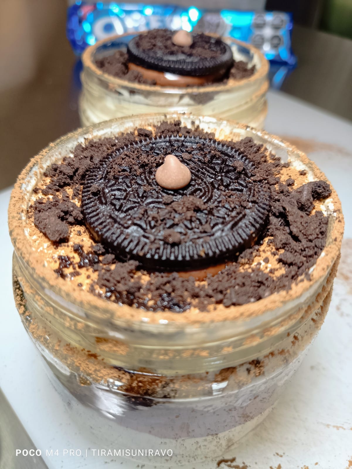 Tiramisú Gourmet Oreo c/s Nutella en Frasco de Vidrio 3 Tiramisú Gourmet Oreo c/s Nutella en Frasco de Vidrio - Imagen 3