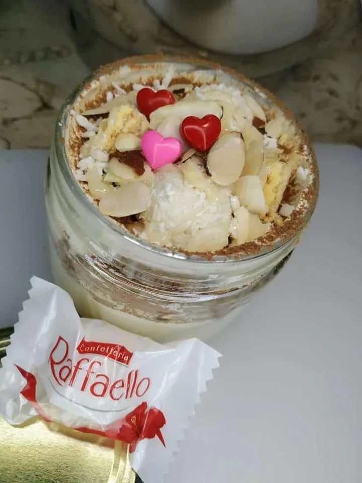 Tiramisu Niravo Gourmet Raffaello en Frasco de Vidrio Foto 3