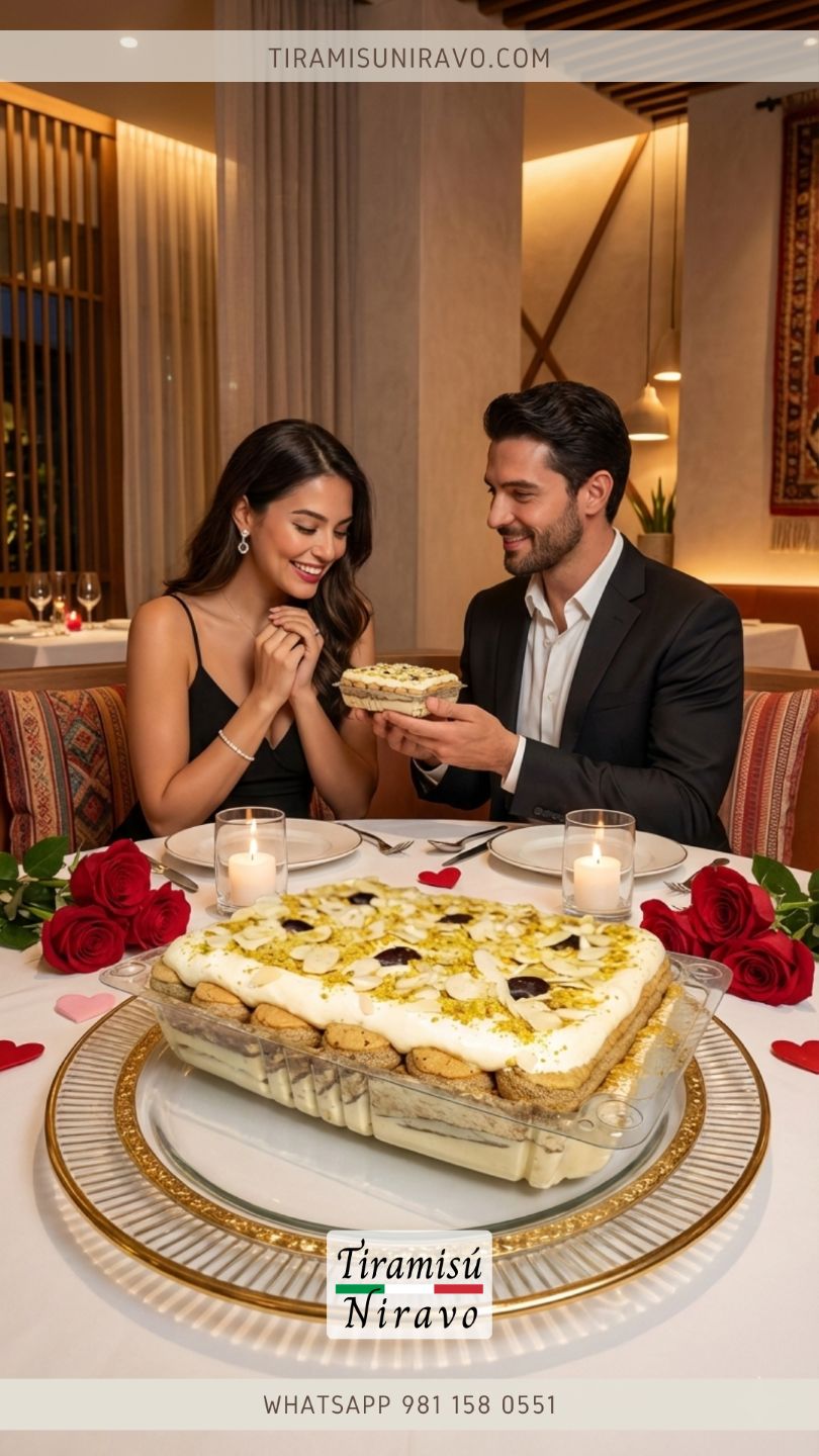 Tiramisu Pistaches San Valentin Cena Romantica