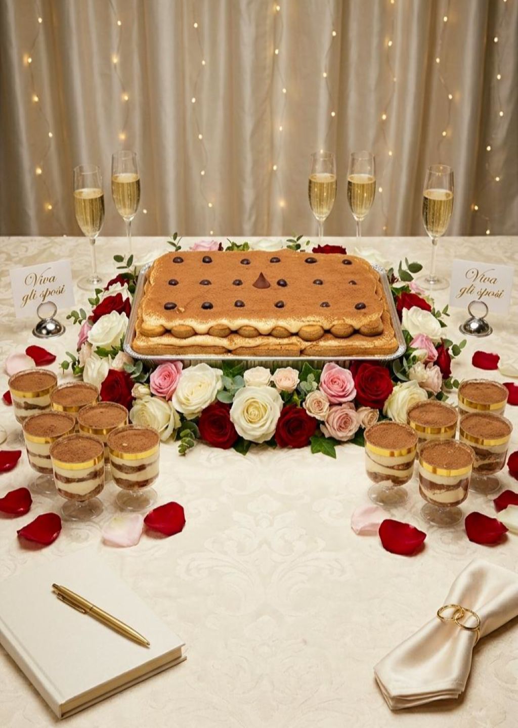 tiramisu original italiano niravo eventos boda celebraciones
