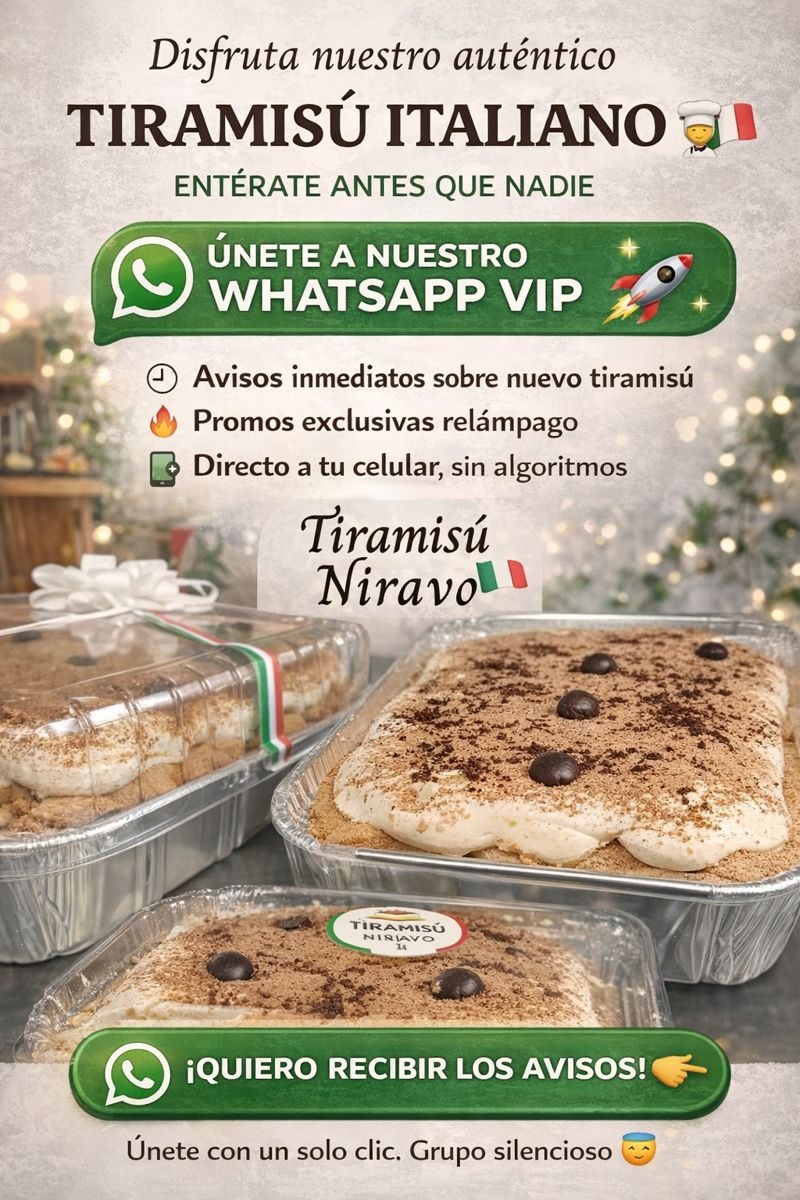 whatsapp vip tiramisu niravo original italiano campeche